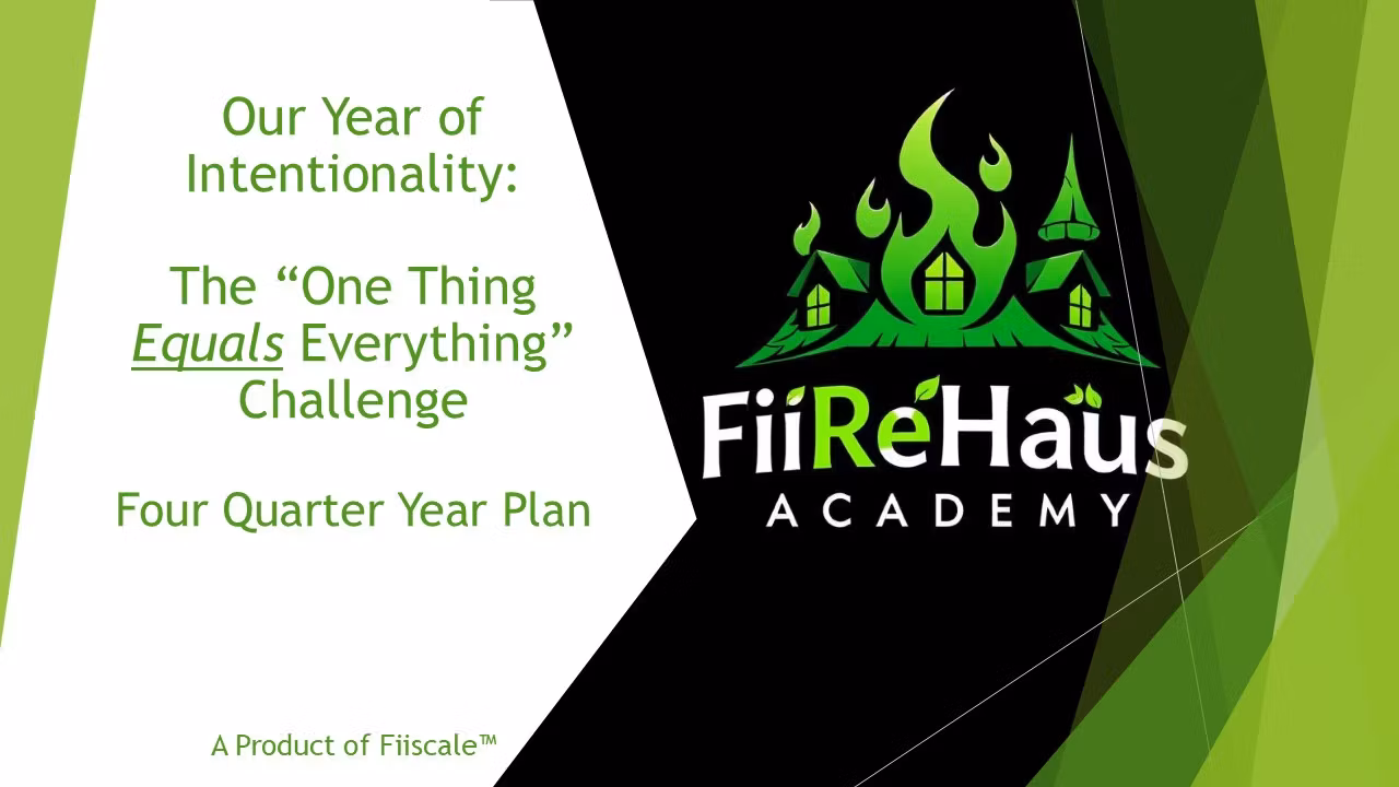 Four Quarter Year Plan