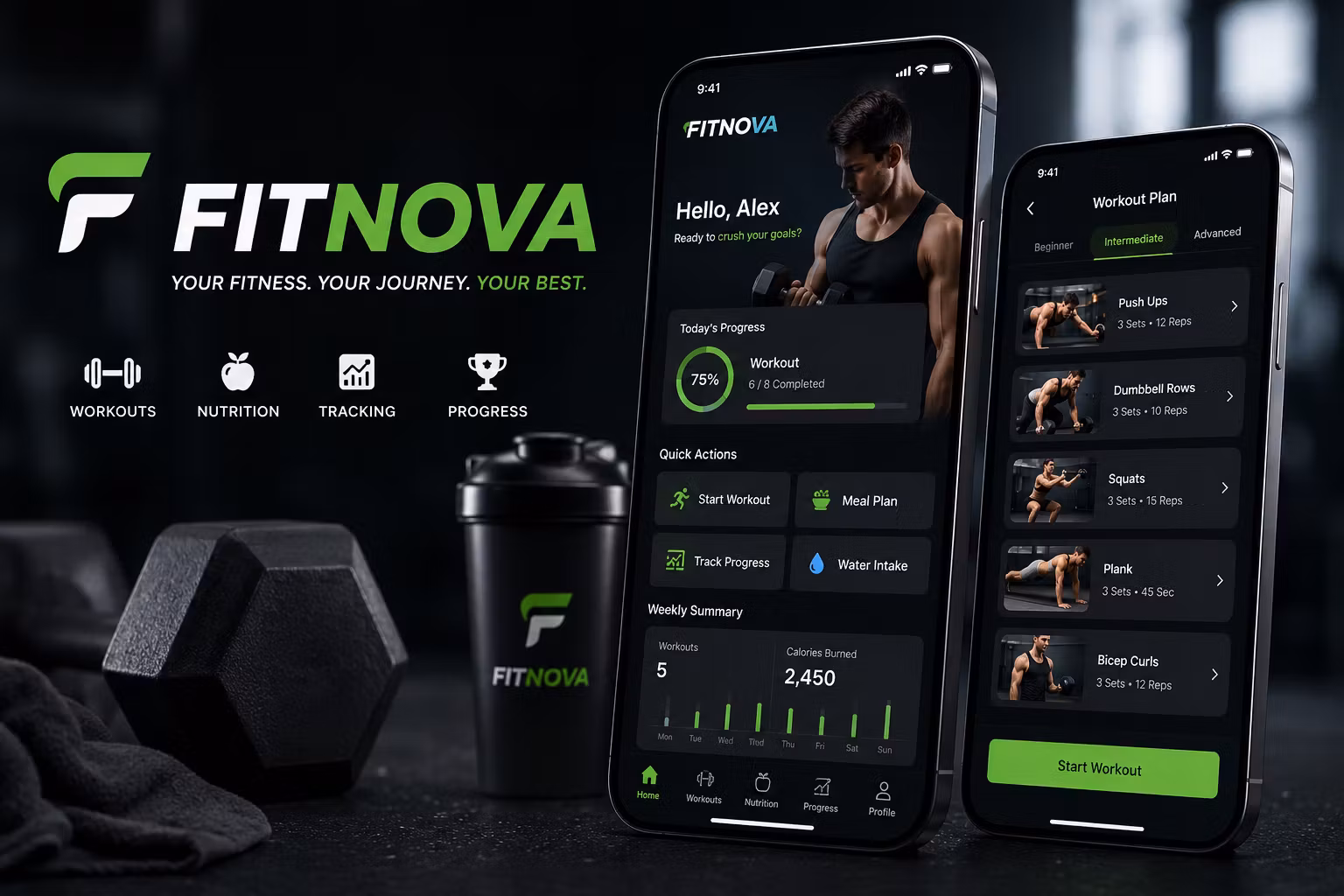 FitNova is an AI powered fitne