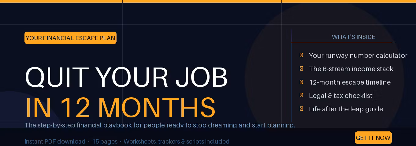 Quit Your Job in 12 Months: The Financial Escape Plan