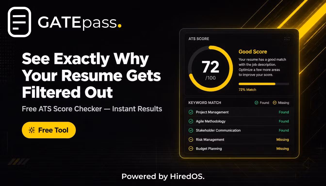 GATEpass. Free ATS Score Checker