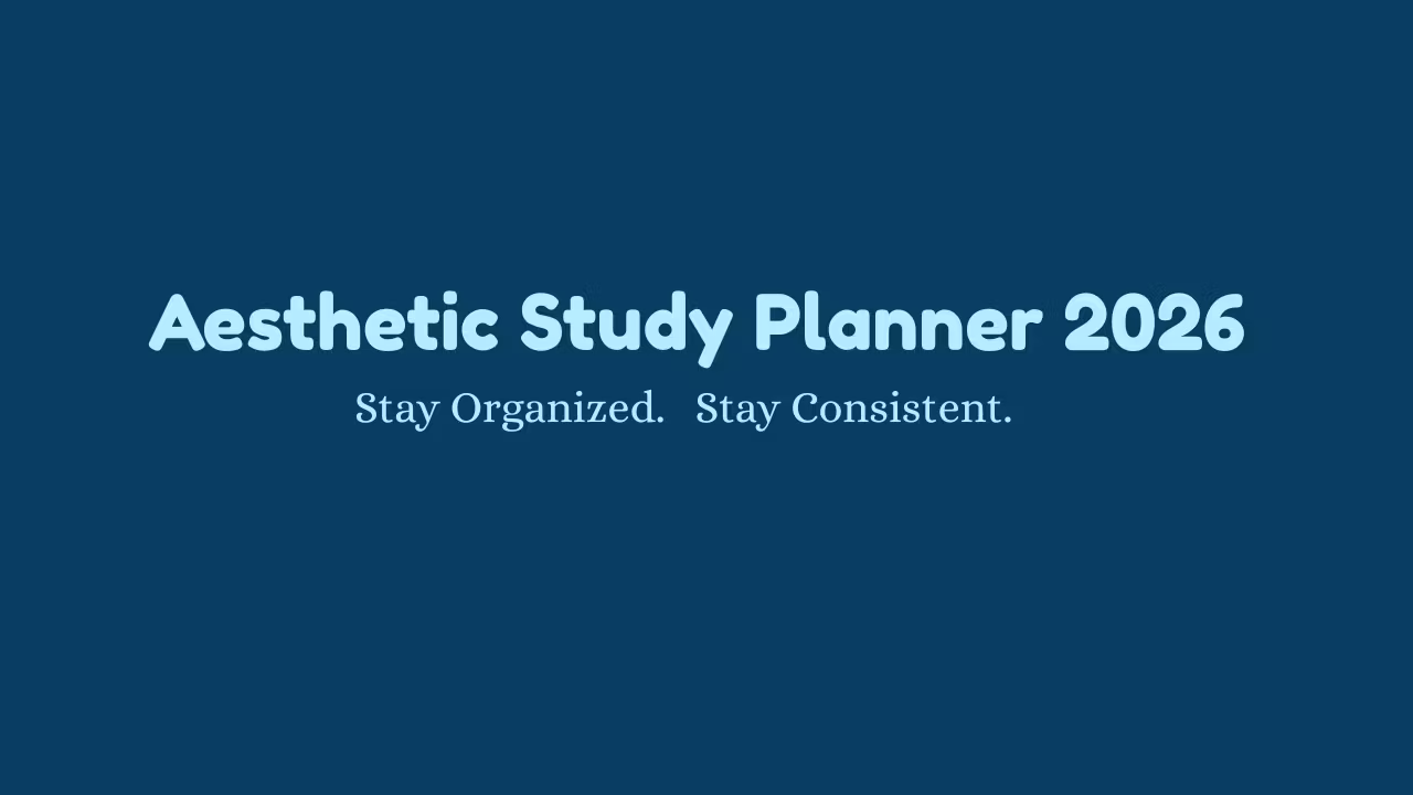 Aesthetic Study Planner