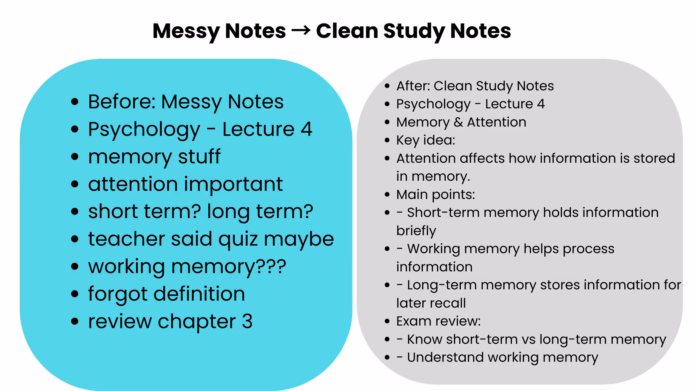 Lecture Note Repair System