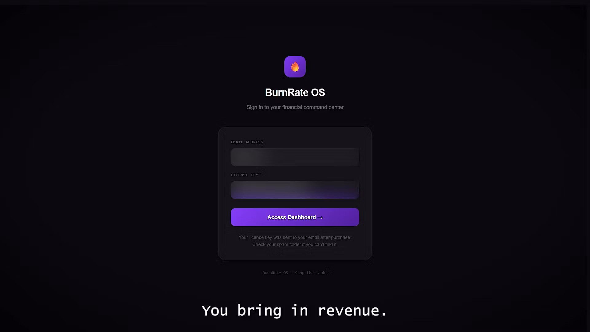 BurnRate OS — Financial Command Center