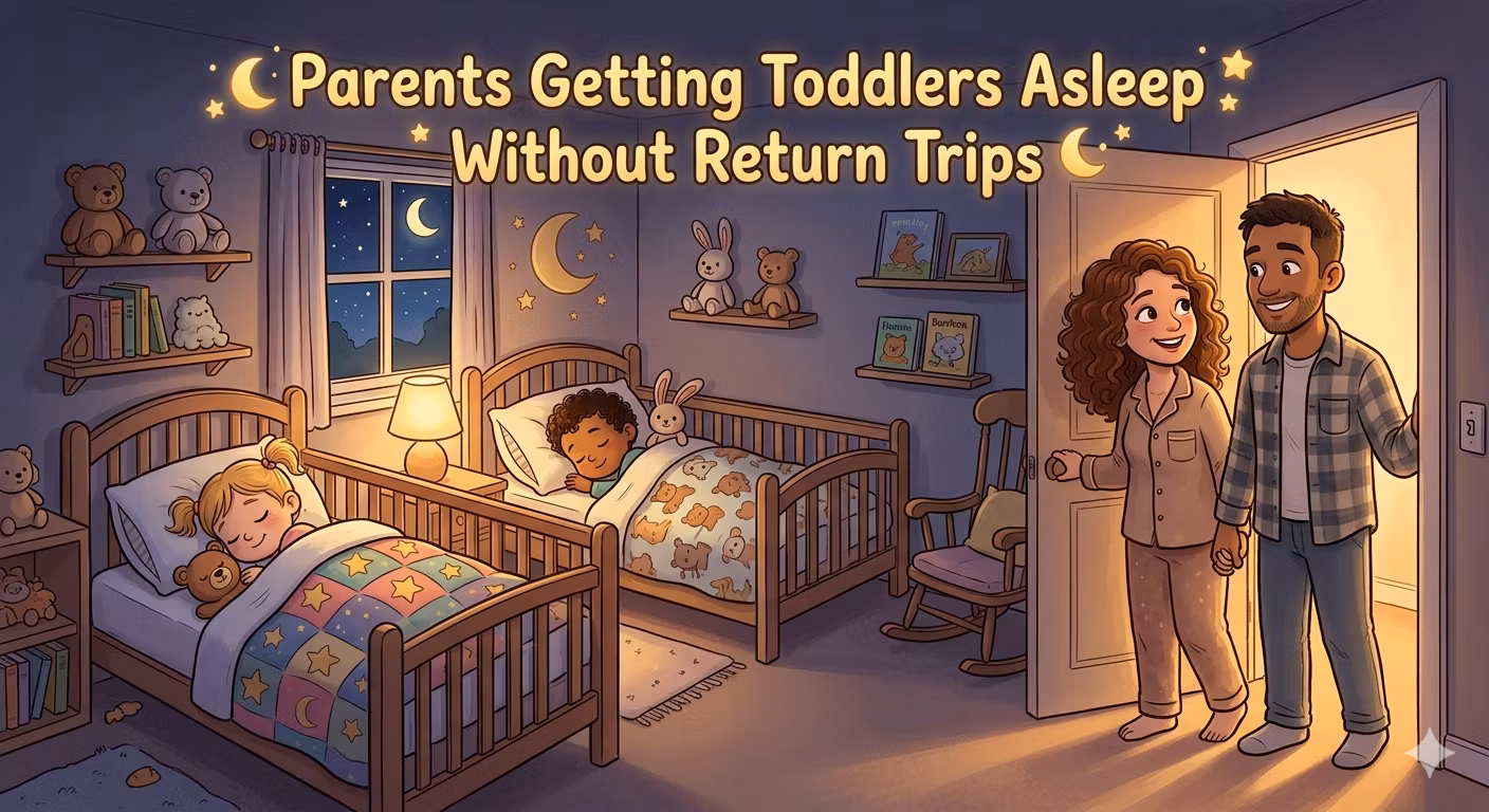 Parents Getting Toddlers Asleep Without Return Trips