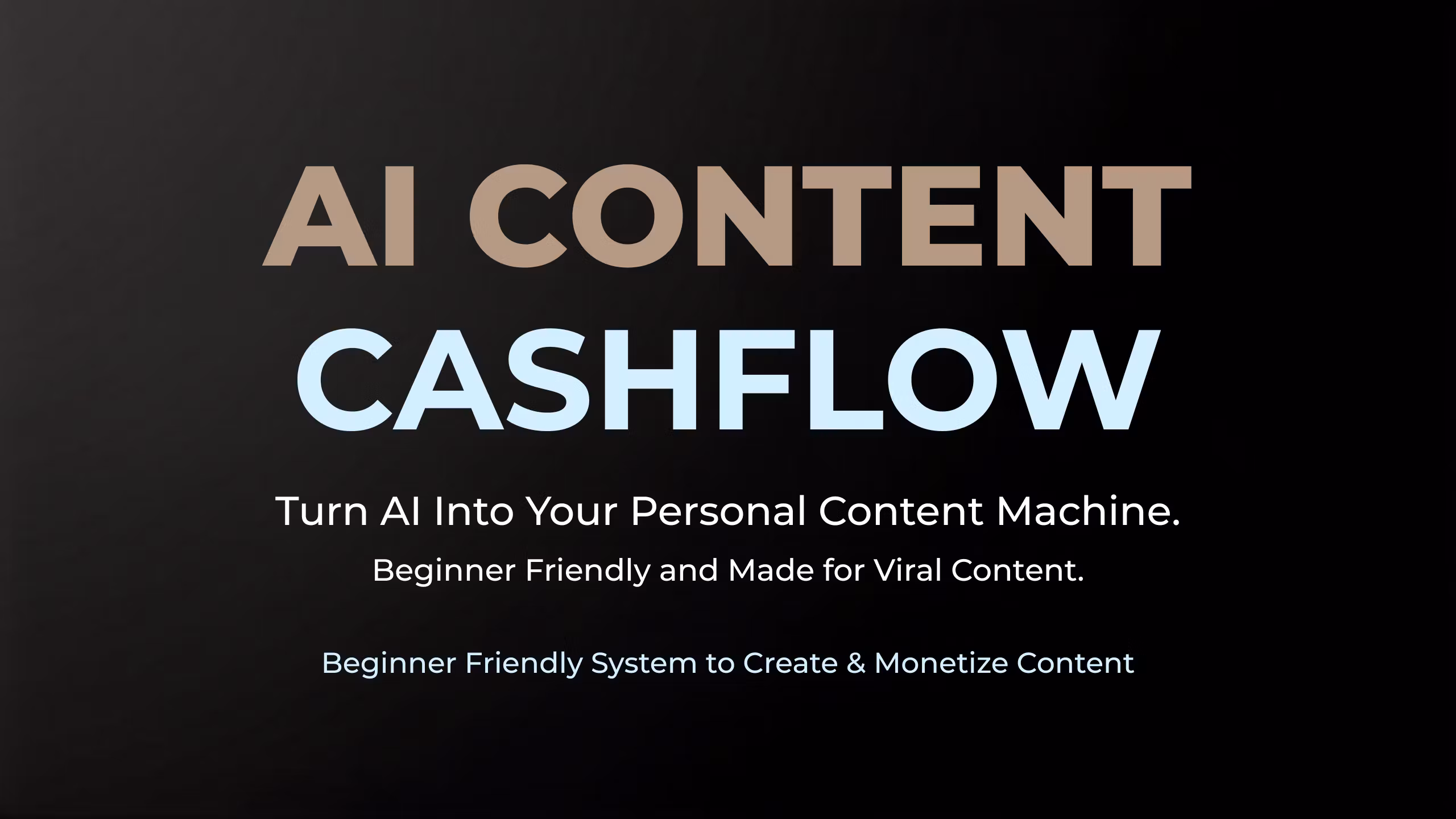 AI Content Cashflow