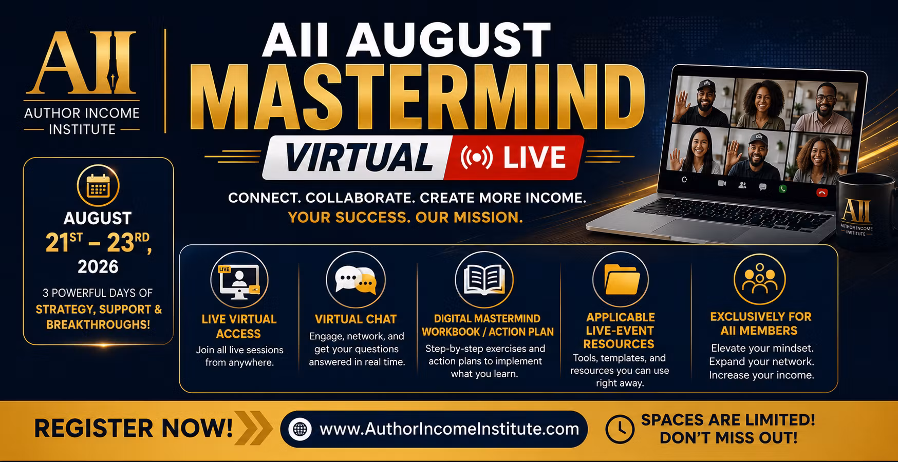 AII August Mastermimd Virtual LIVE