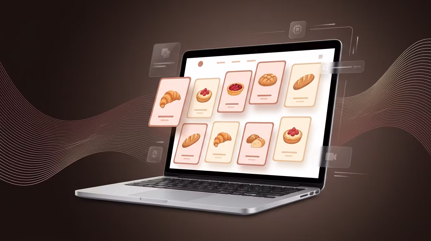 GSAP scroll trigger bakery card Section