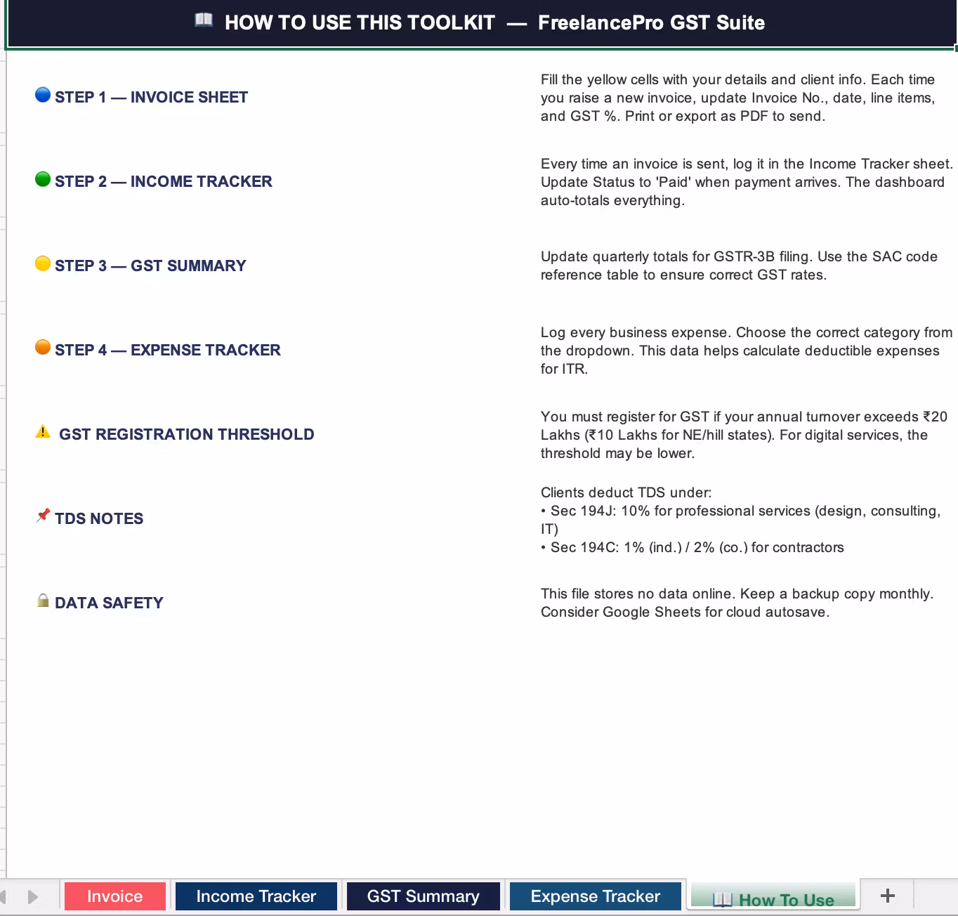 GST Invoice & Income Tracker