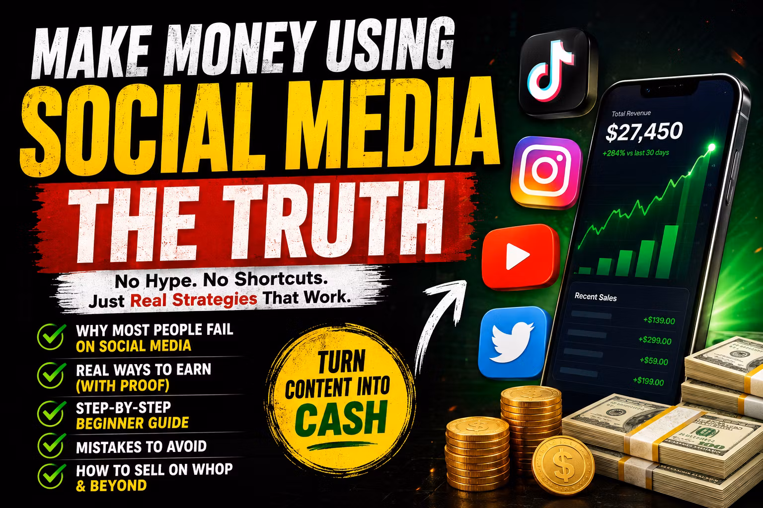 Make money using social media 