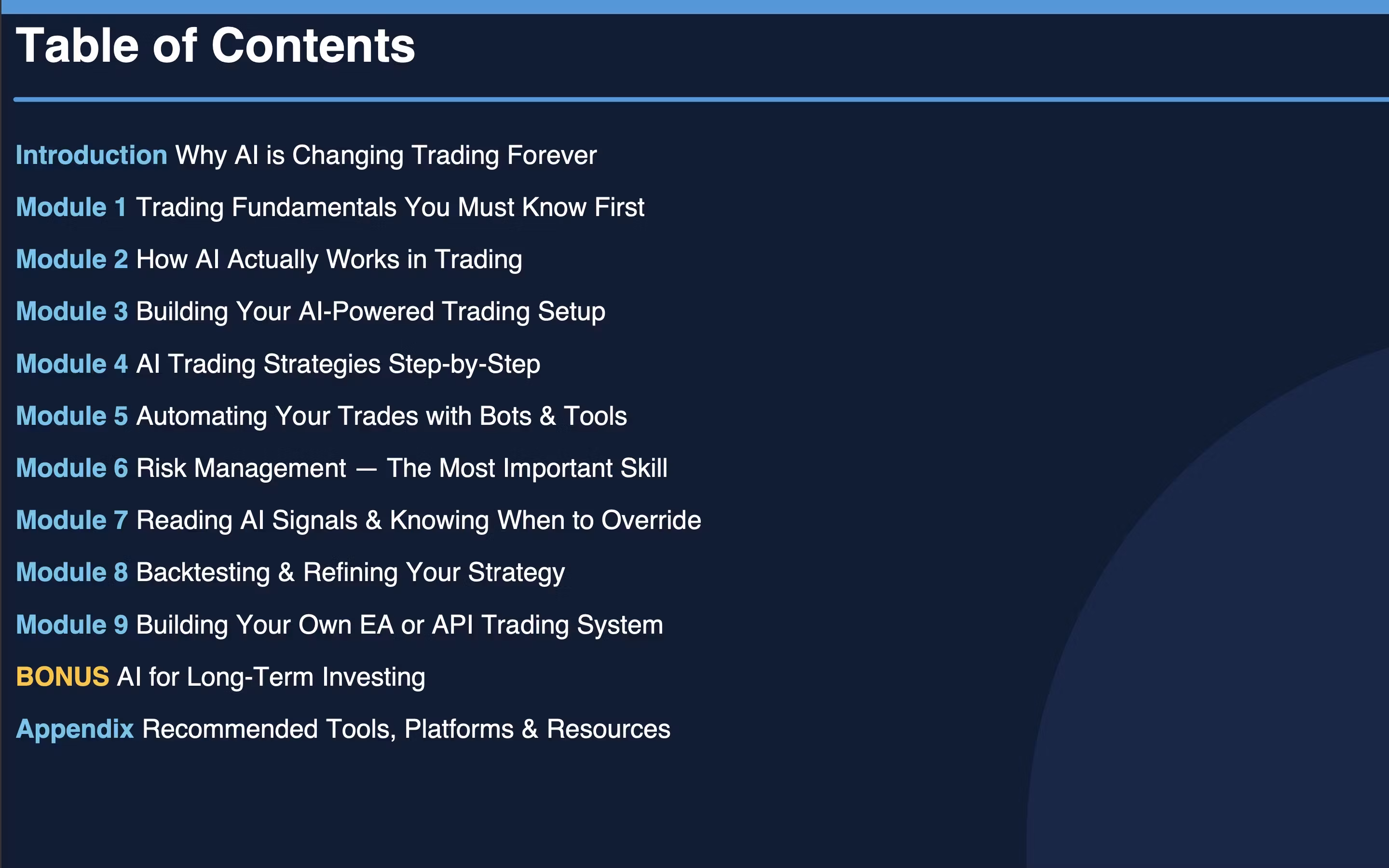 Advanced Automated Trading