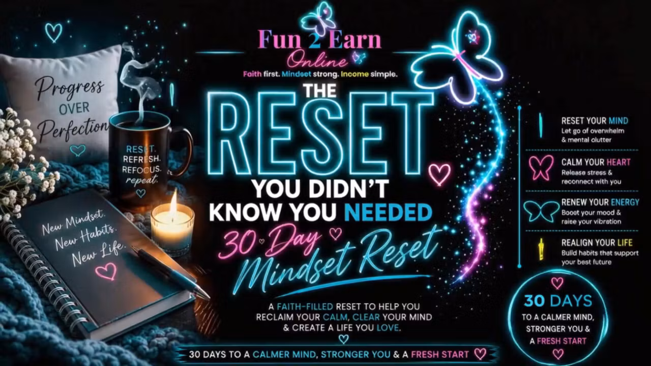 30-Day Mindset Reset for Overwhelmed Minds & Tired Hearts
