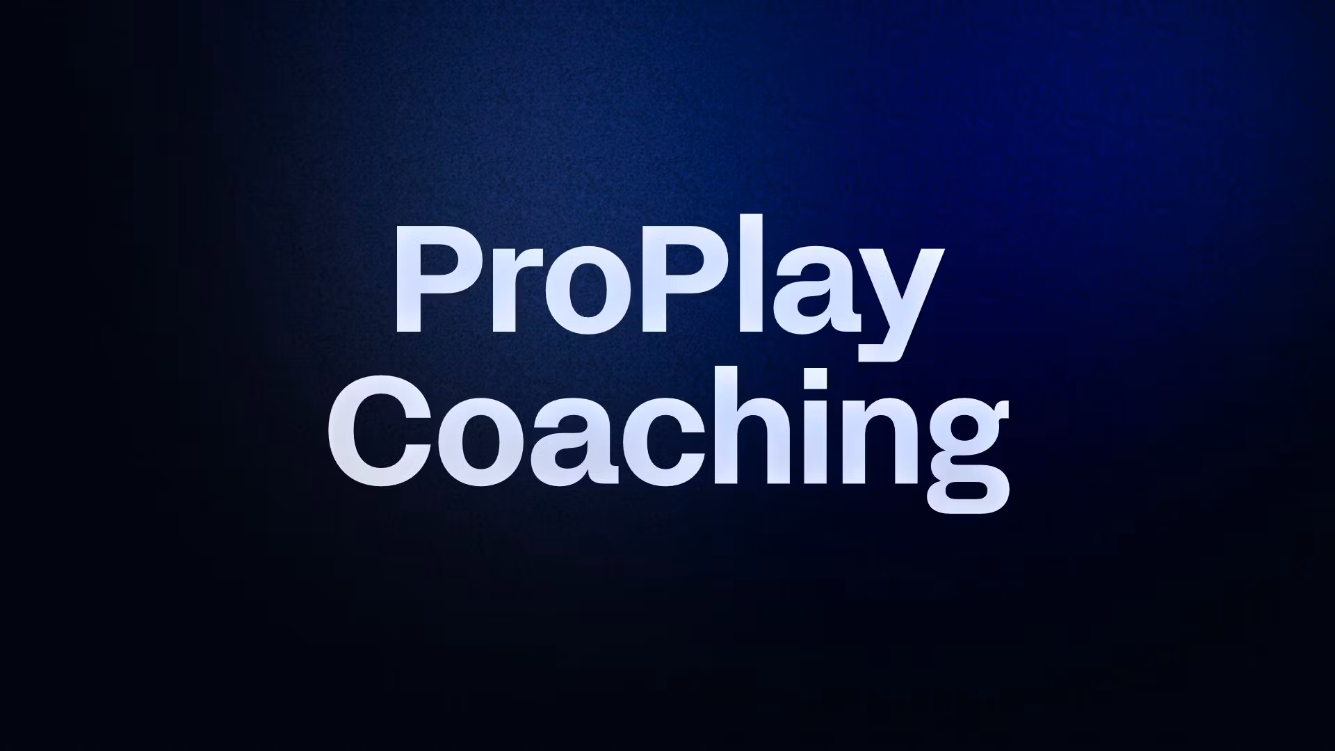 ProPlay Coaching