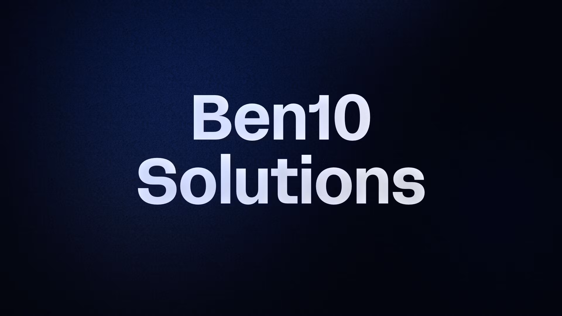 Ben10 Solutions