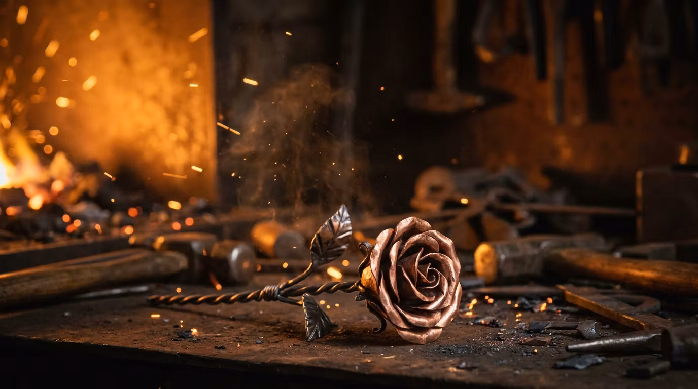 Copper & Steel Flowers