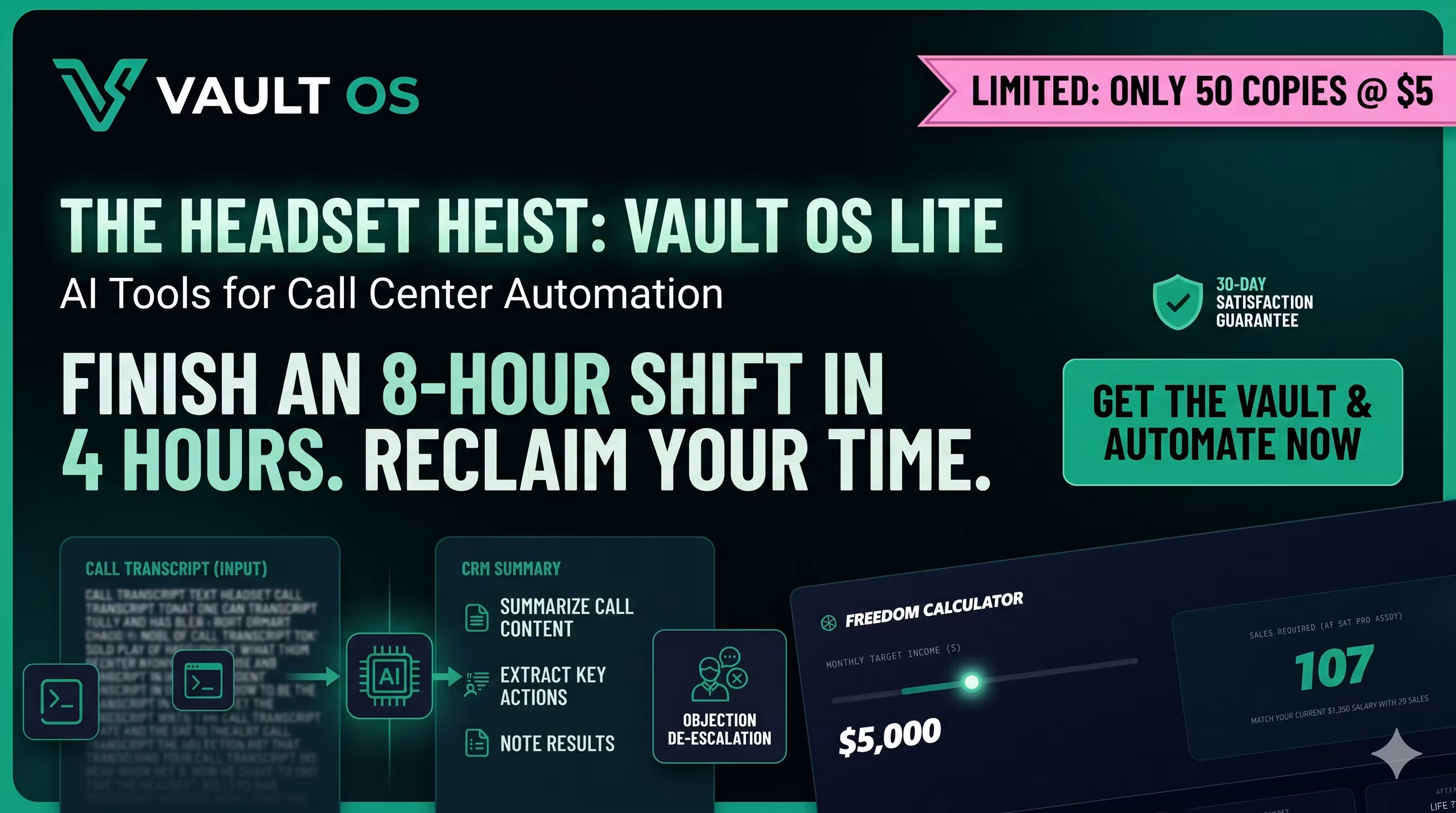 The Headset Heist: Vault OS Lite