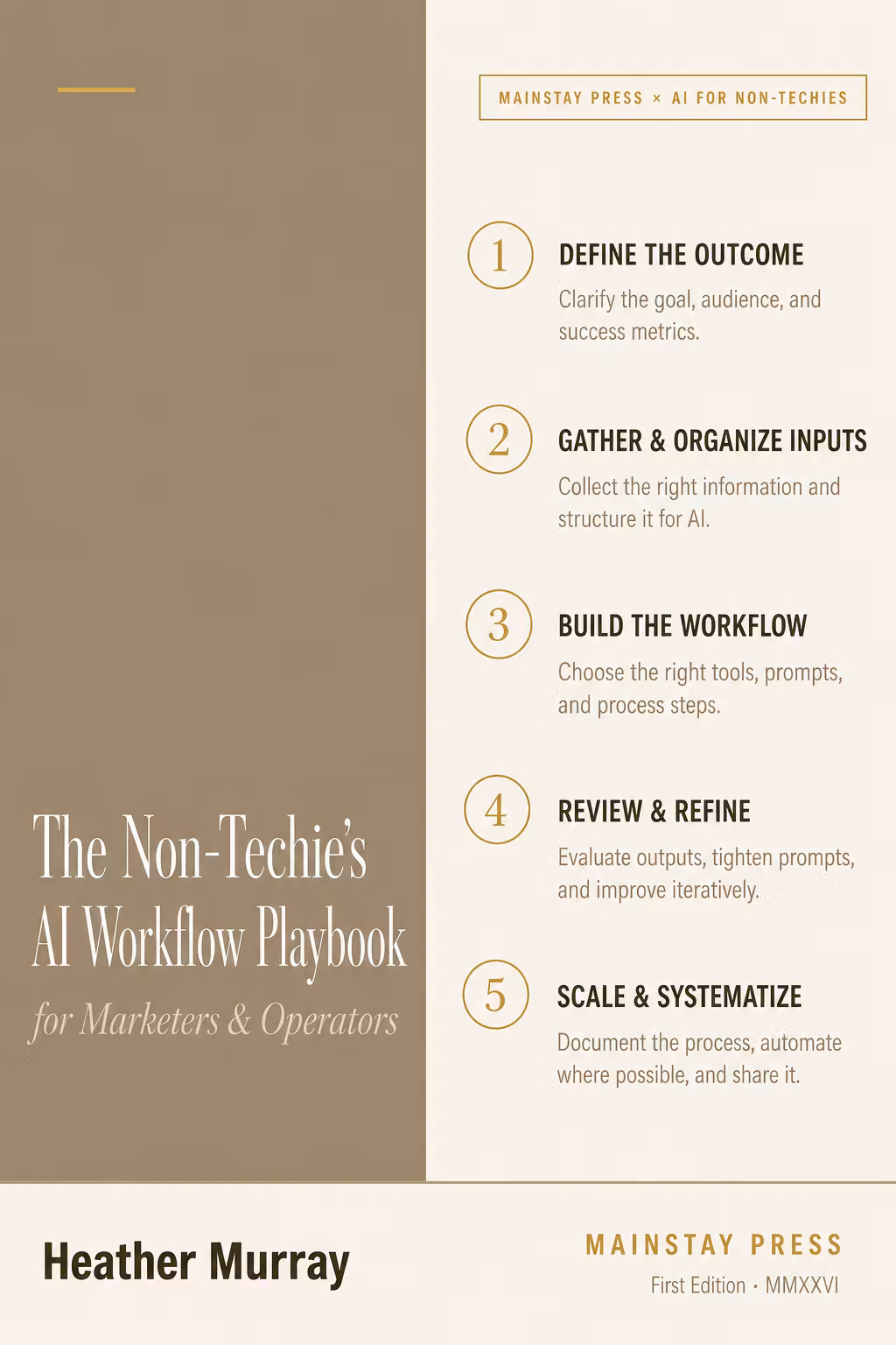 The Non-Techie's AI Workflow Playbook