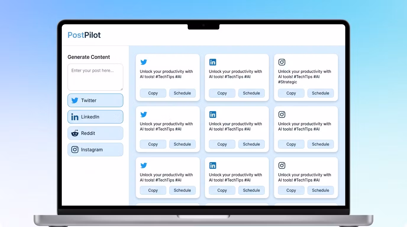 PostPilot — AI writes your social media posts in seconds