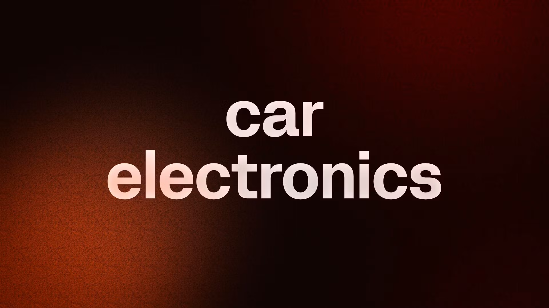 car electronics 