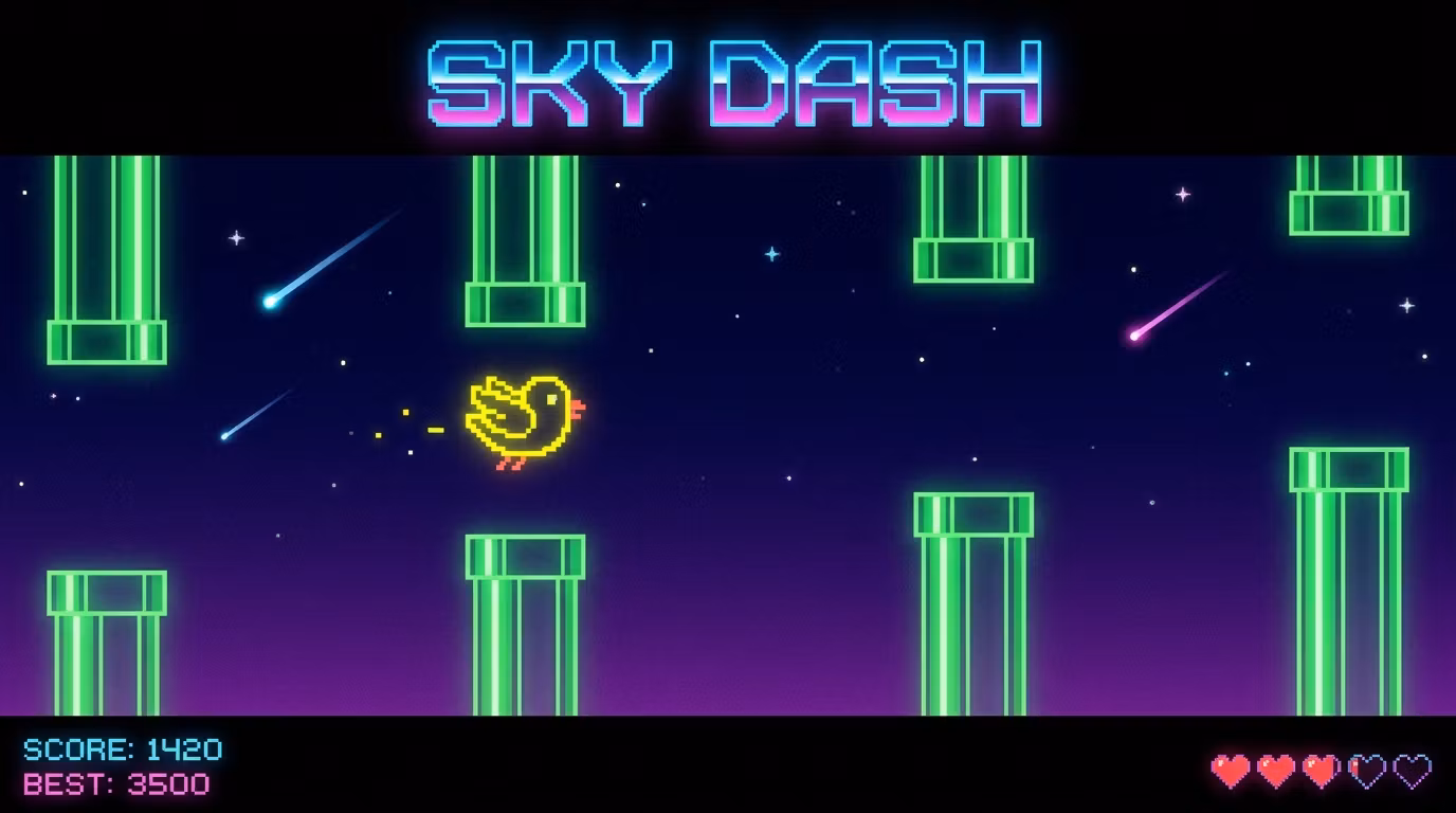 Sky Dash — Flappy Bird Game