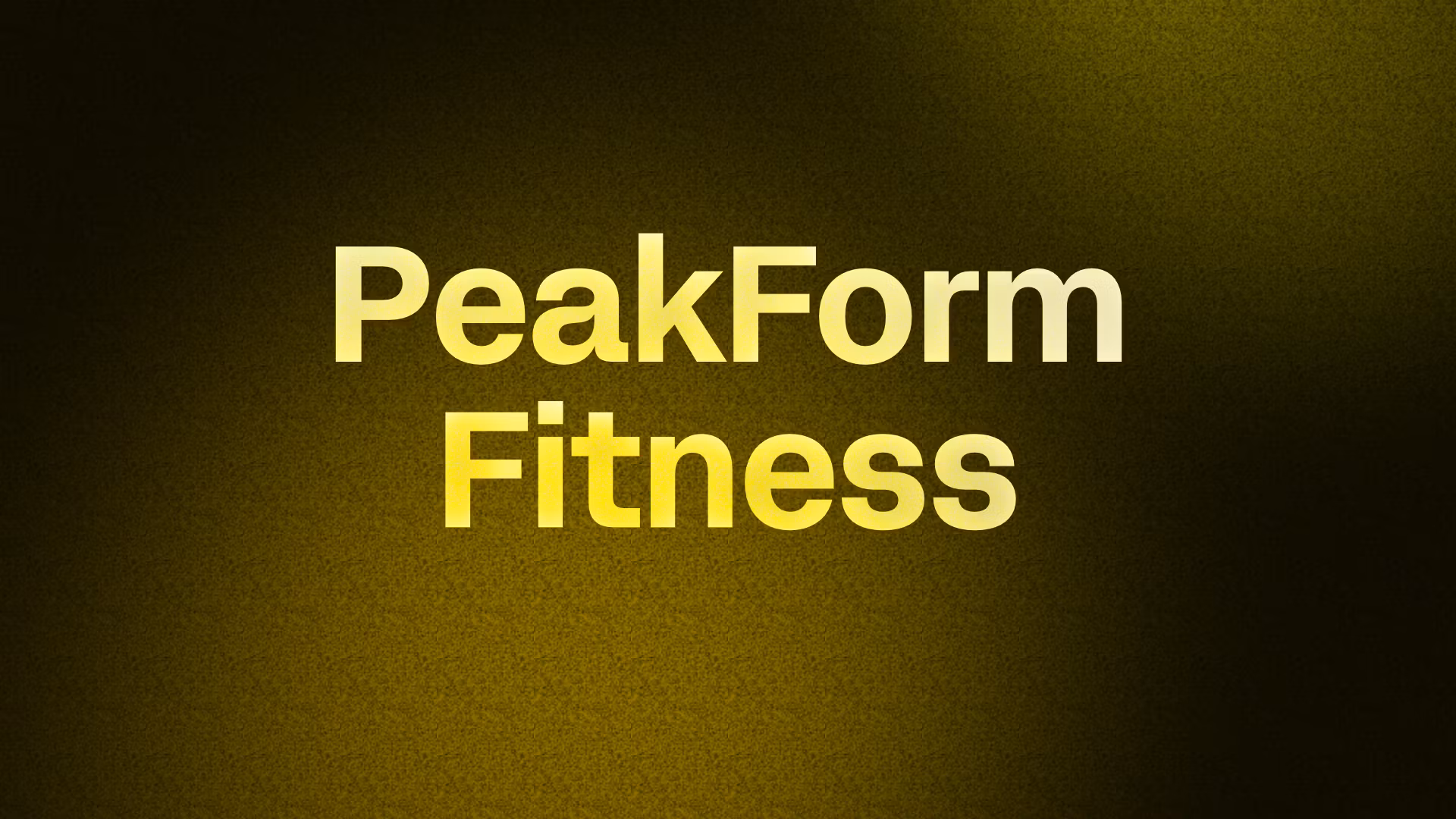 PeakForm Fitness 