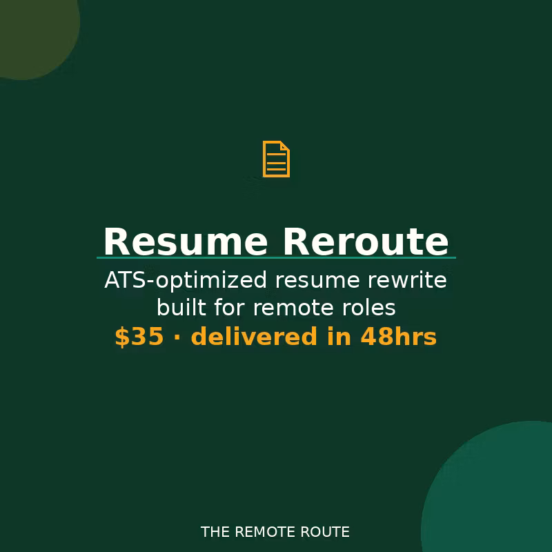Resume Reroute