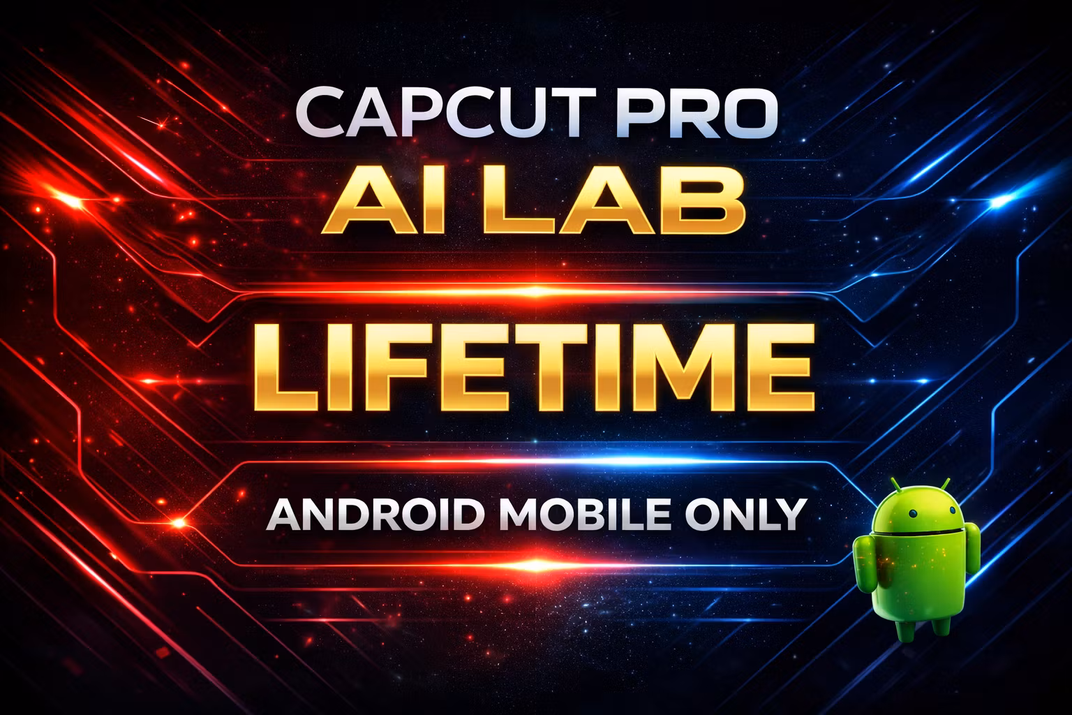 CapCut Pro AI Lab (Lifetime) | Android Mobile Only