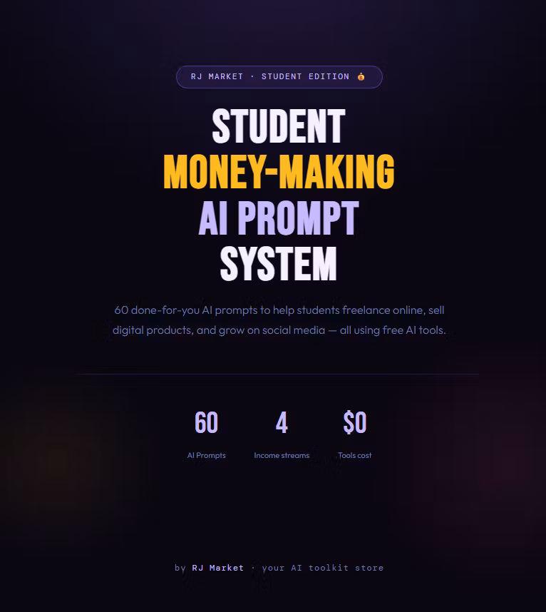 Student Money-Making AI Prompt System