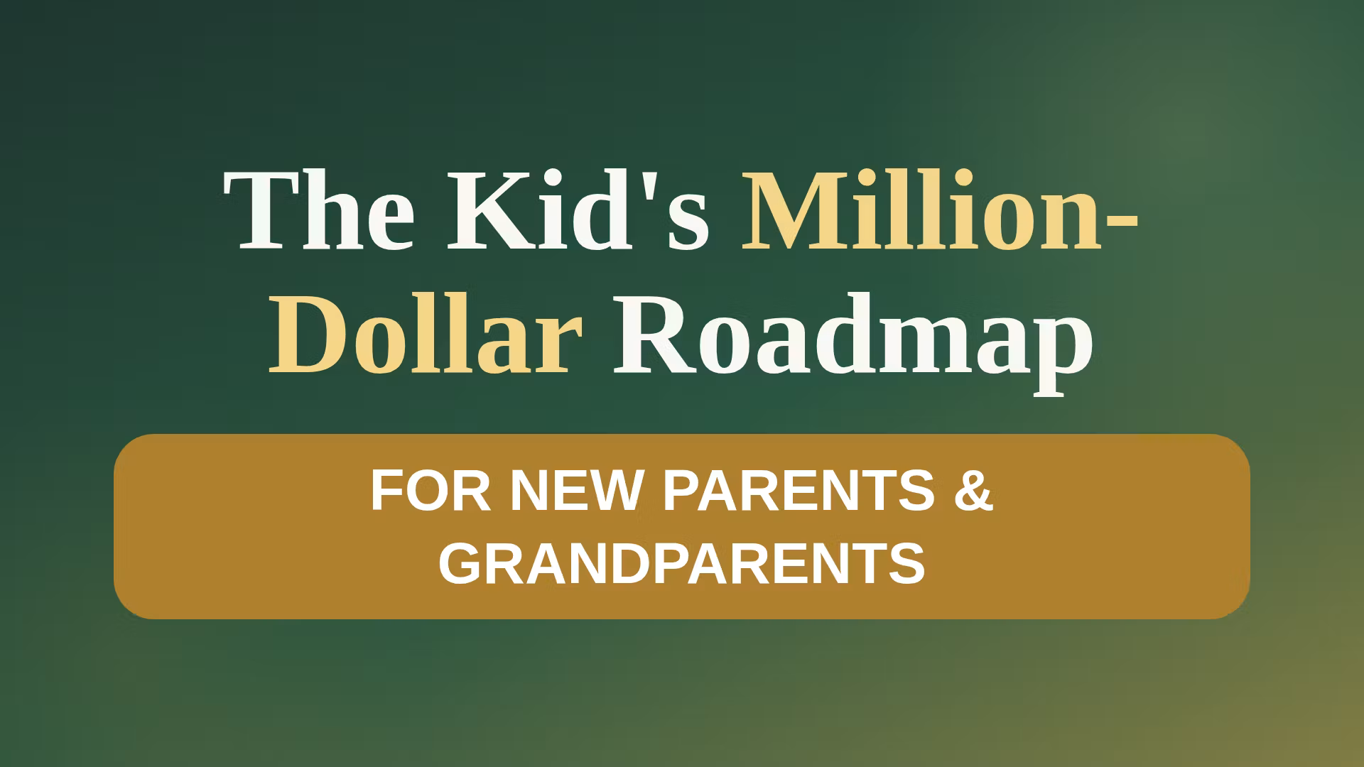 The Kid's Million-Dollar Roadmap 🏆