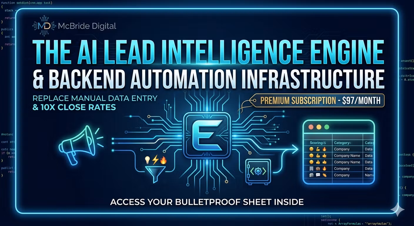 The AI Lead Intelligence Engine & Backend Automation Infrastructure