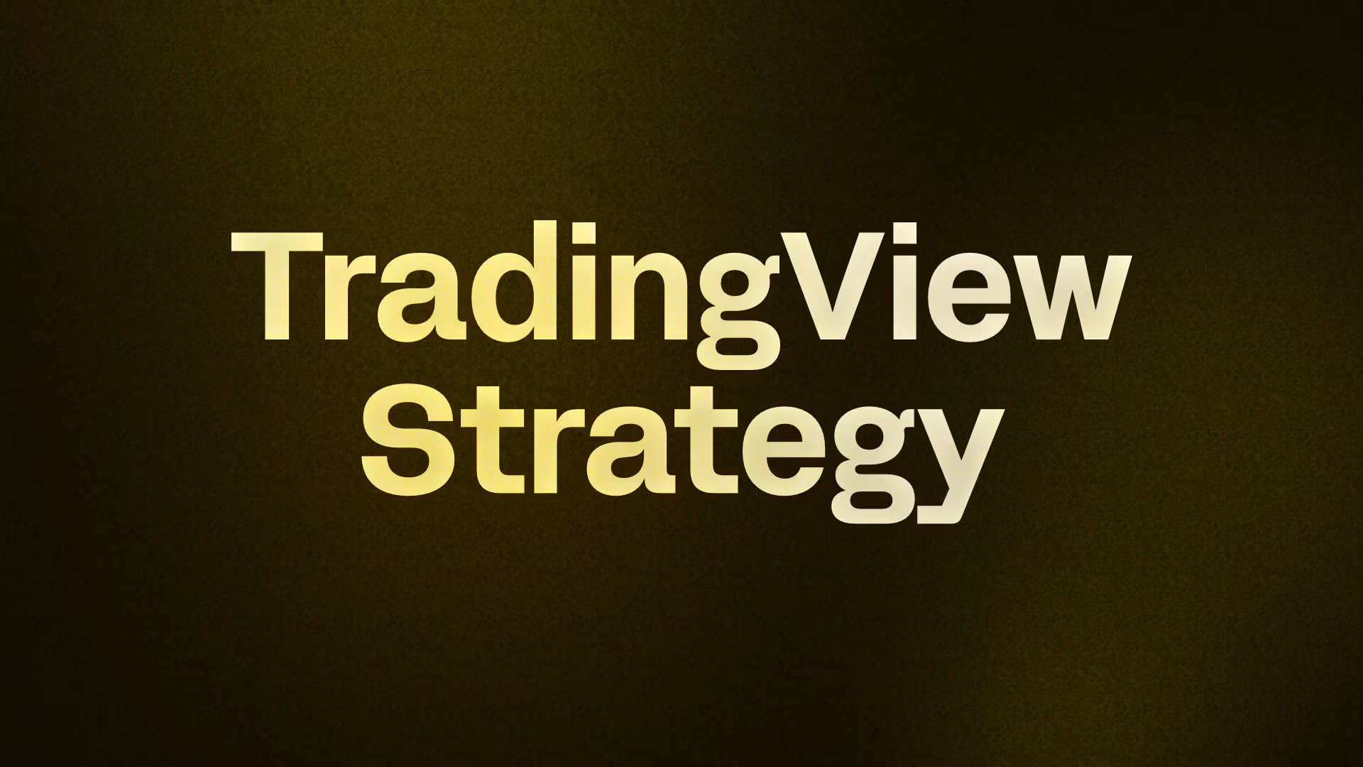 TradingView Strategy 