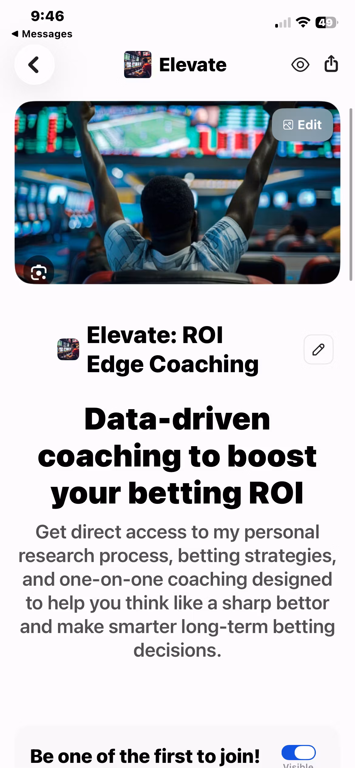 Elevate: ROI Edge Coaching 