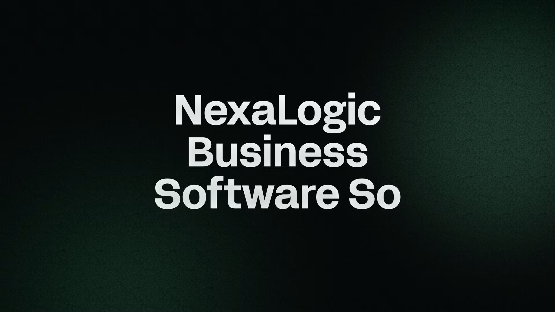 NexaLogic Business Software So