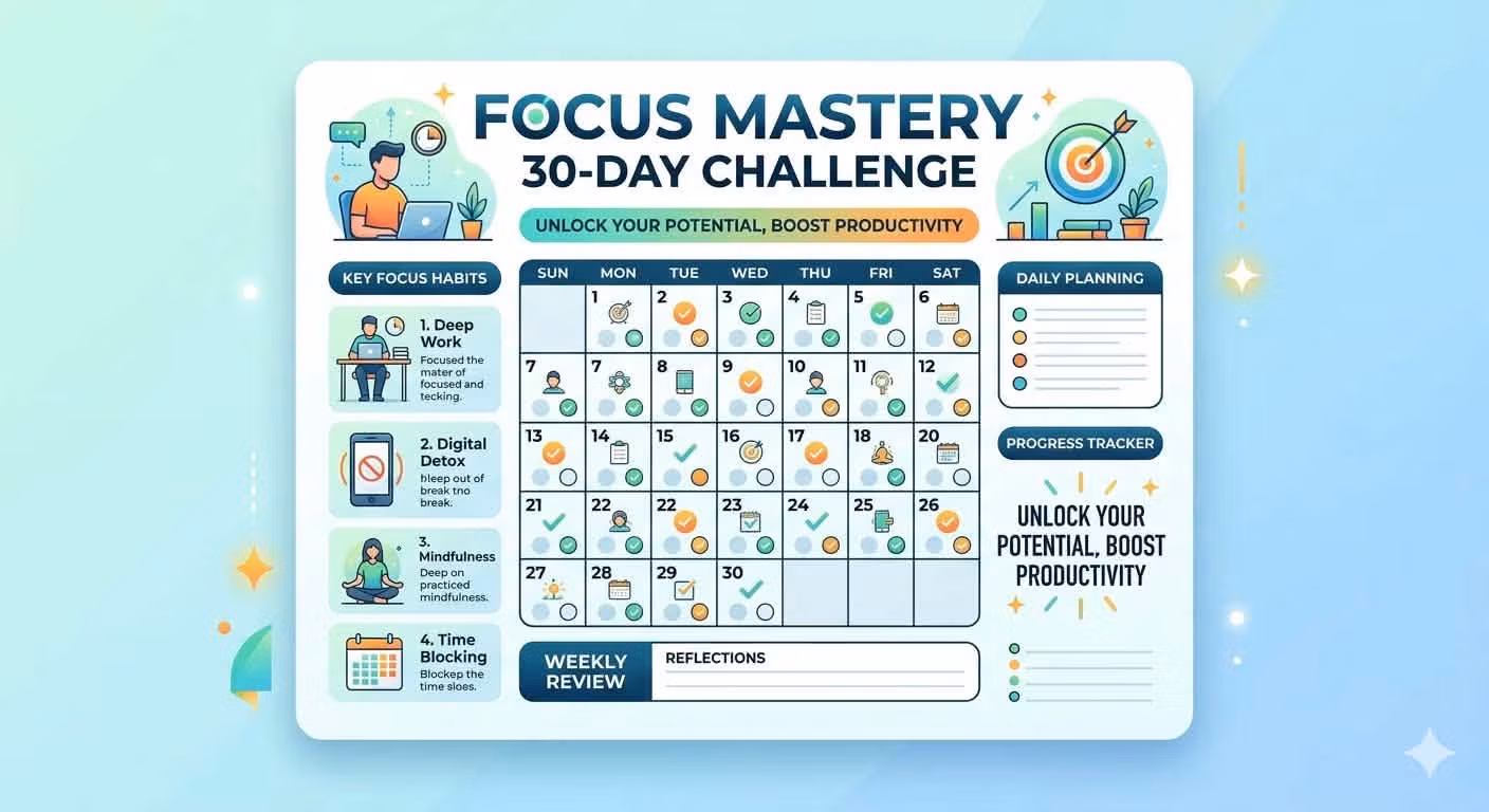 Focus Mastery: 30-Day Challenge