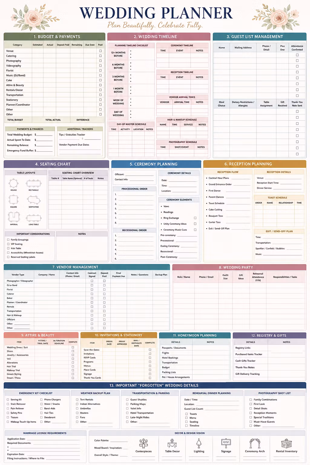 Full Wedding Planner System