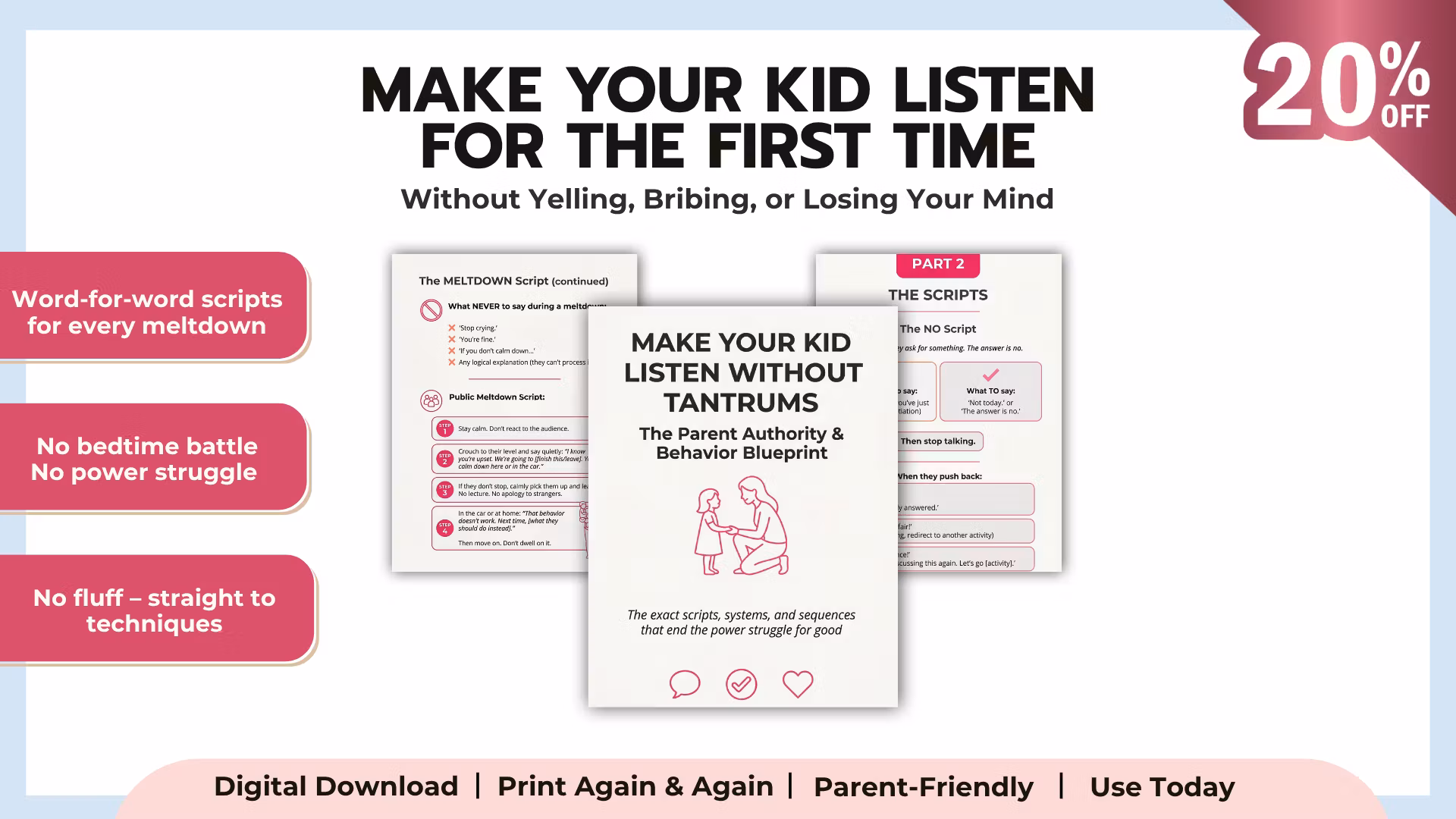 Make Your Kids Listen the First Time — Tantrum Toolkit 4 in 1 Bundle