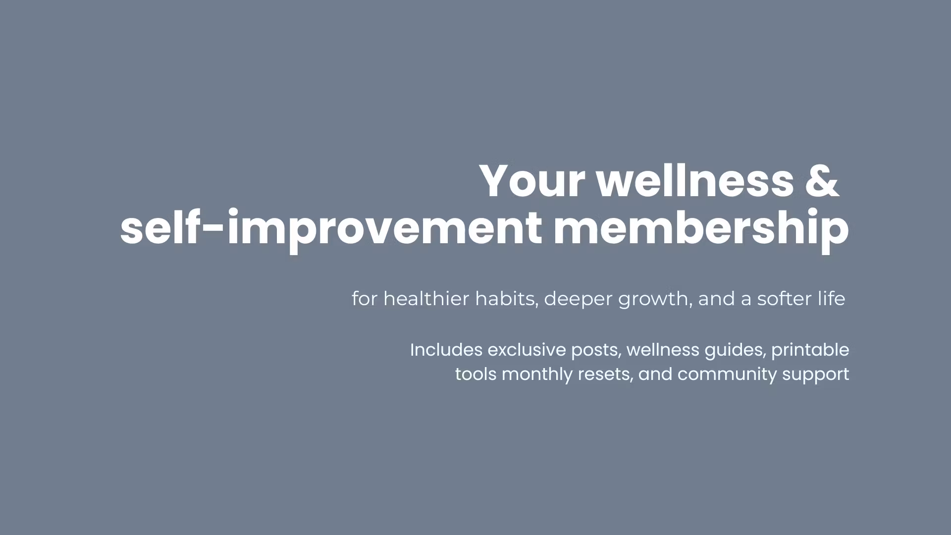 The Wellness girl way community