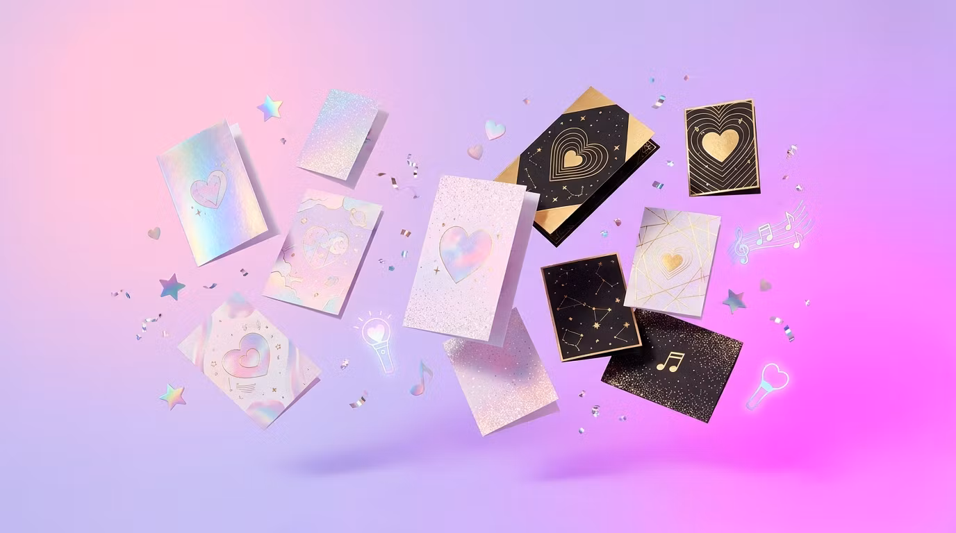 K-Pop Greeting Card Collection