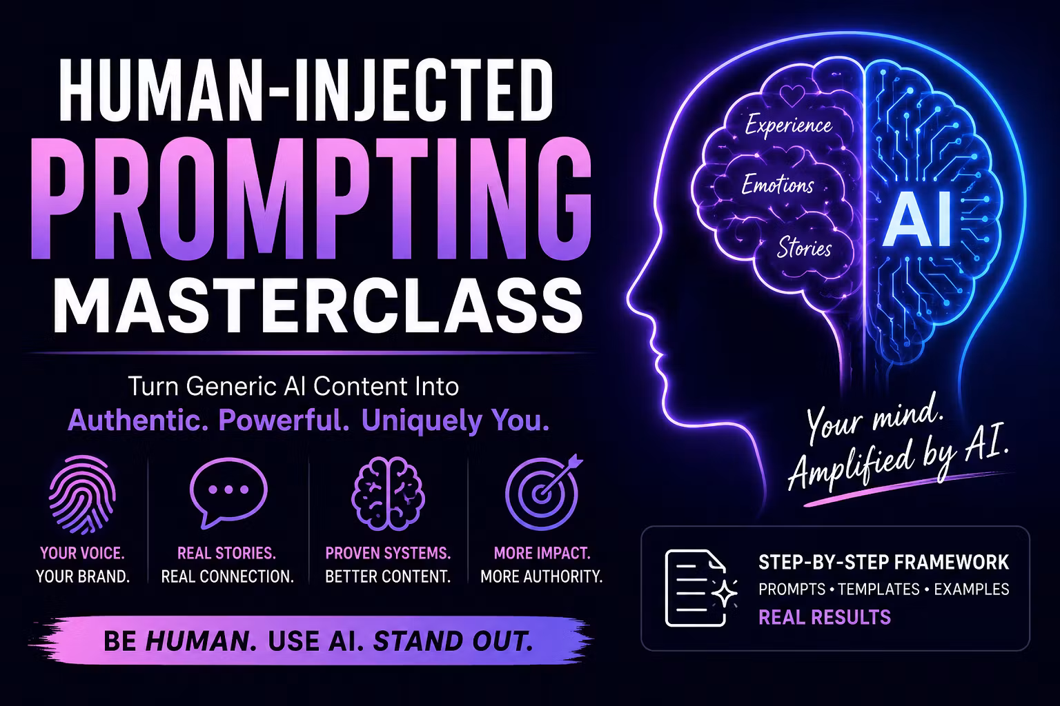 Human-Injected Prompting Blueprint: Authentic AI Content That Sounds Like you