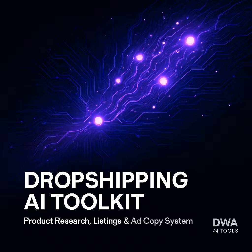 Dropshipping AI Toolkit: Product Research, Listings & Ad Copy System