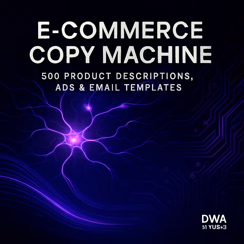 E-Commerce Copy Machine: 500 Product Descriptions, Ads & Email Templates