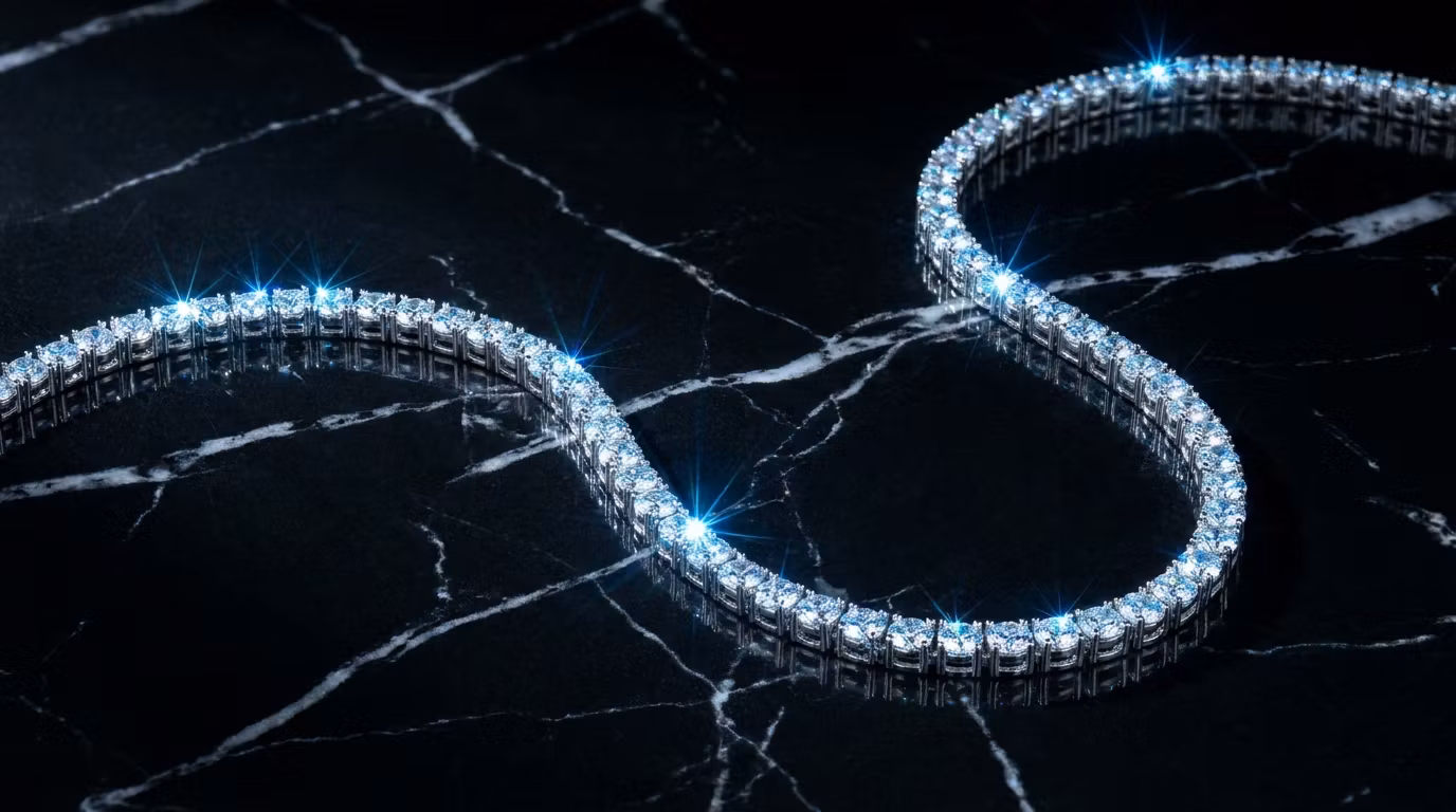 Moissanite Tennis Chain