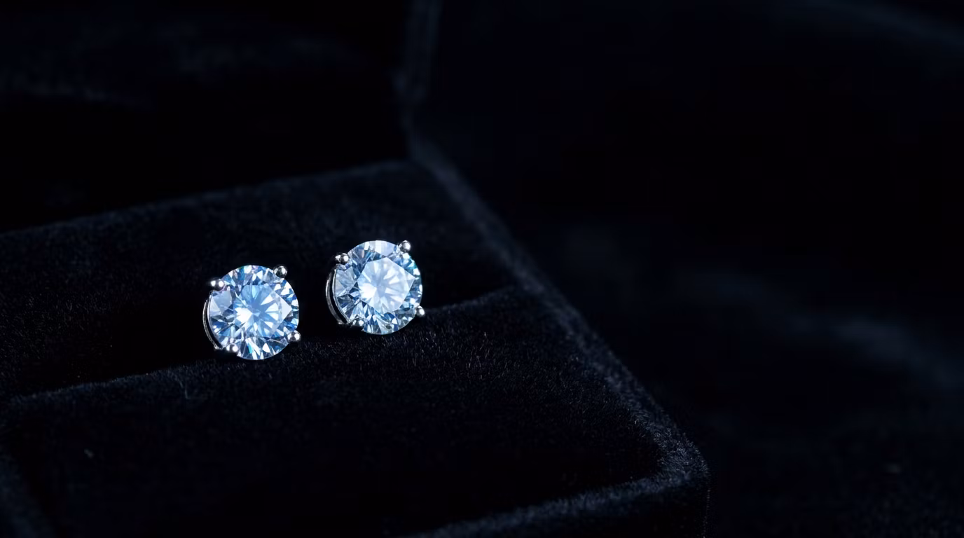 Moissanite Stud Earrings