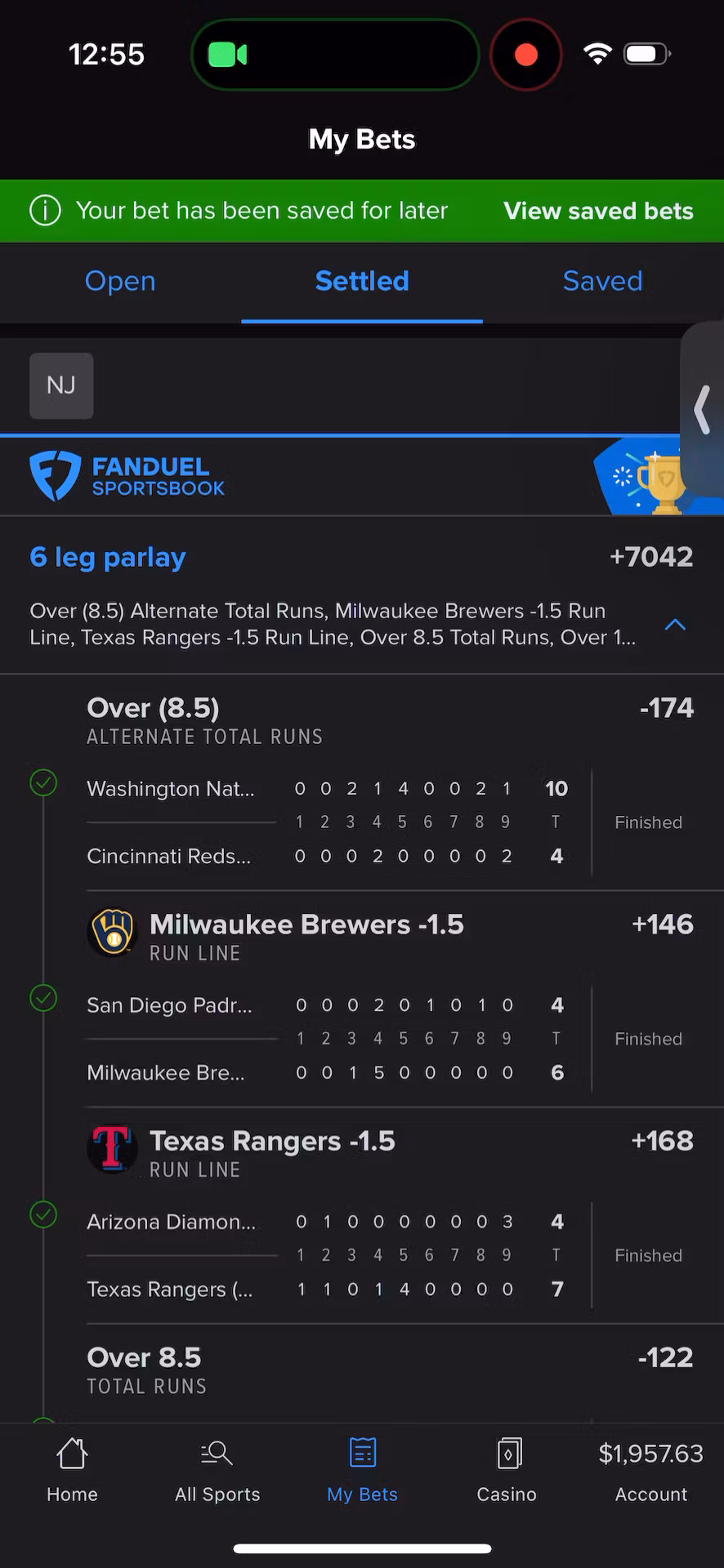 Sports betting locks
