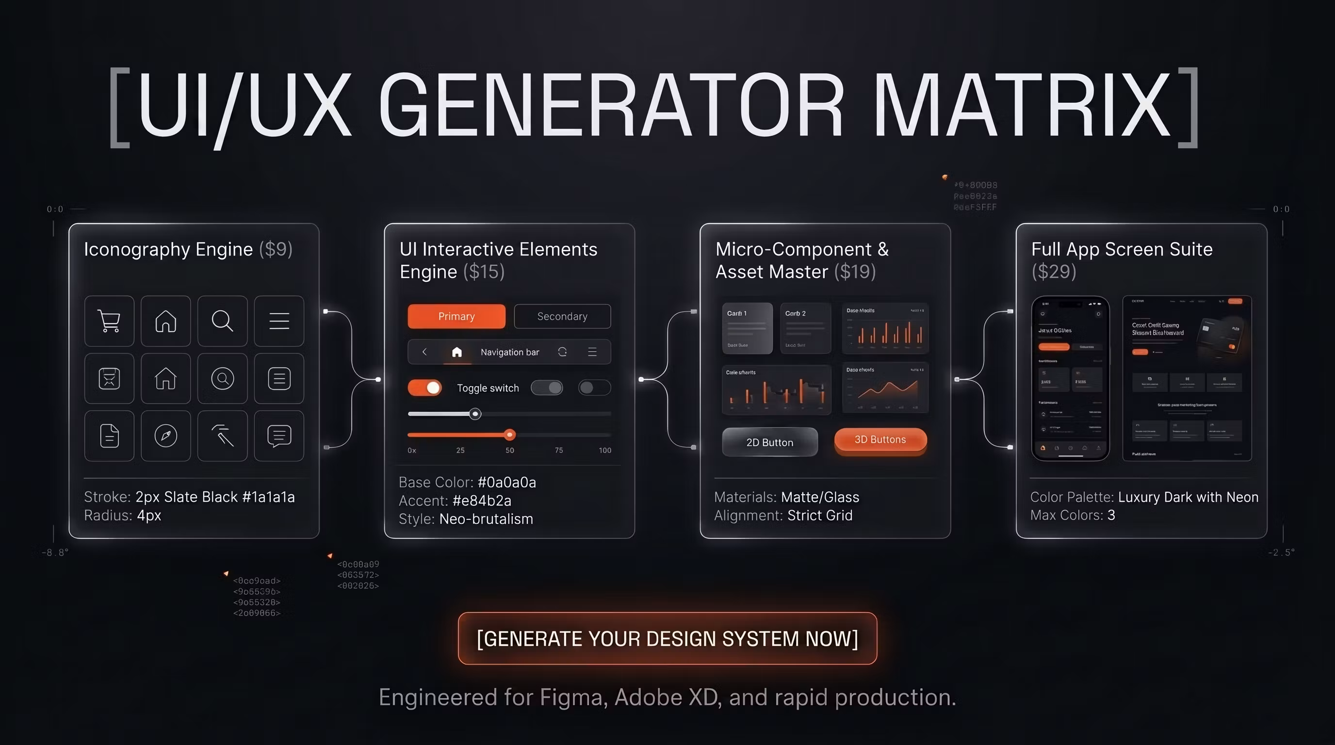 UI/UX generator prompt stack