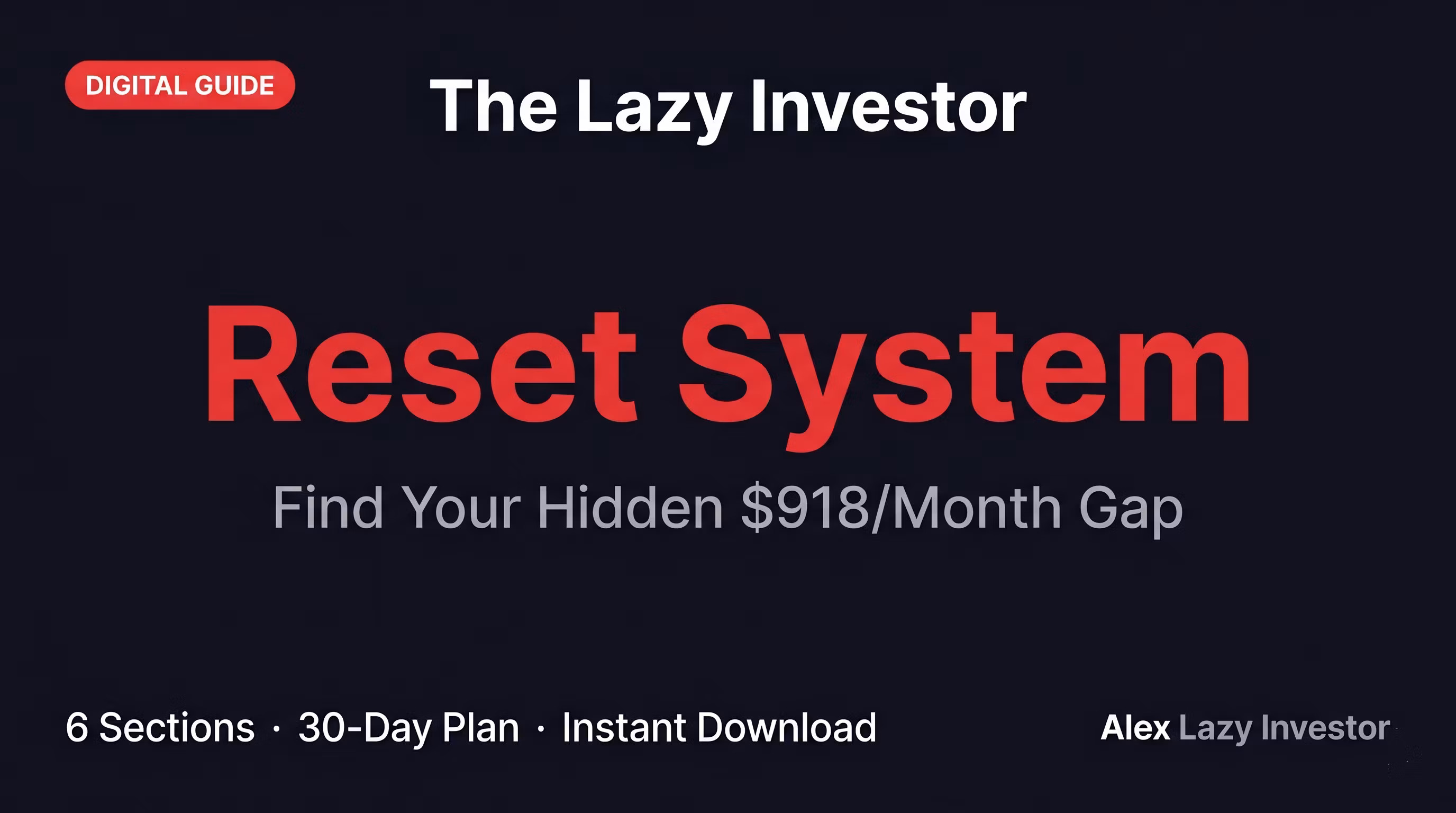 Alex Lazy Investor