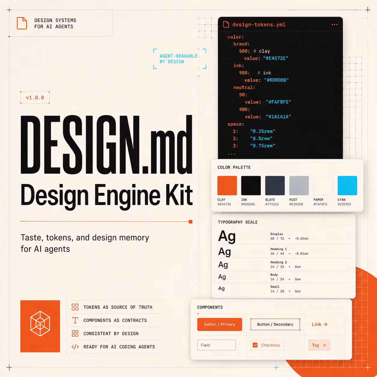 DESIGN.md Design Engine Kit (Limited Offer $𝟤̶𝟫̶ $5)