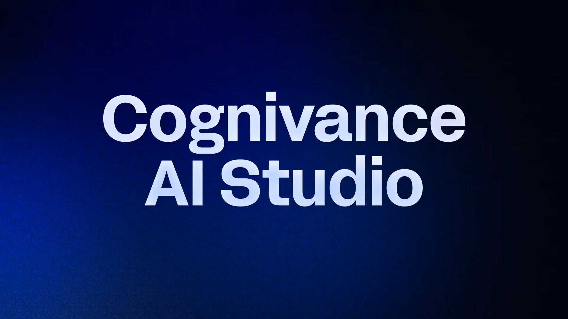 Cognivance AI Studio