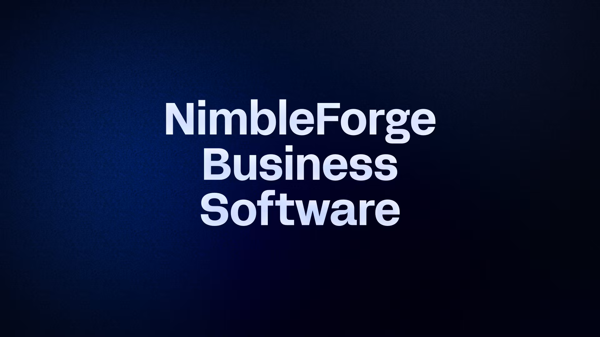 NimbleForge Inventory Pro