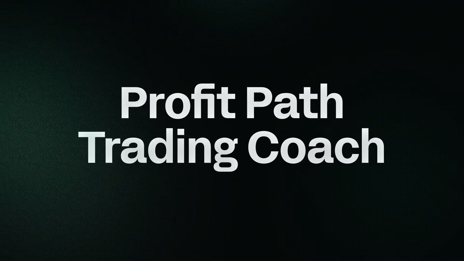 Profit Path Trading Coach