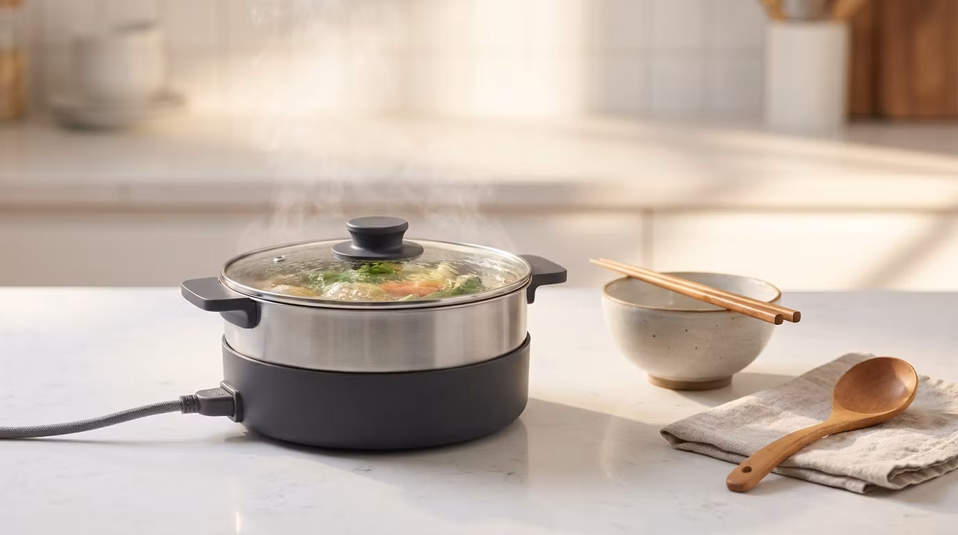 Compact Portable Electric Hot Pot